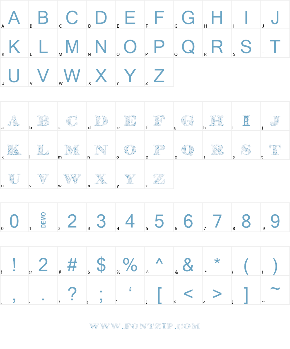 KahirPersonalUse Font Character